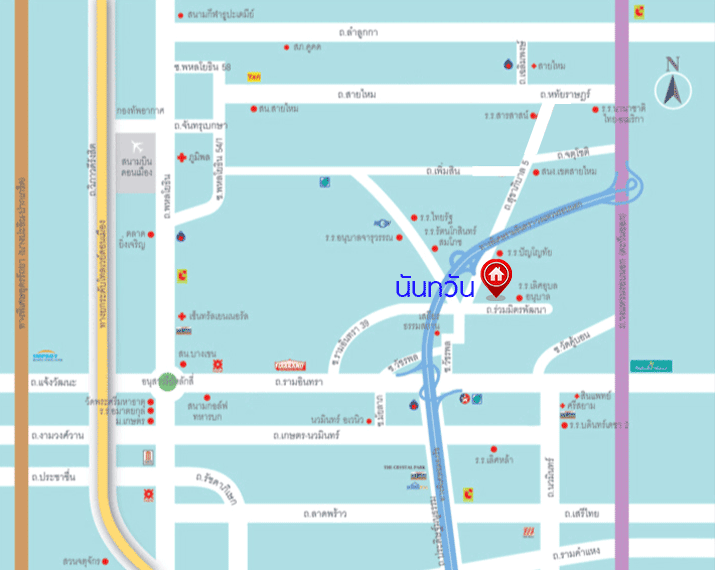 บ้านมือสองตกแต่งใหม่ ม.นันทวัน วัชรพล แบรนด์ LH เนื้อที่ 53.2 ตร.ว. ฟังก์ชัน 3 ห้องนอน 3 ห้องน้ำ จอดรถได้ 2 คัน Facilities ครบครัน บนทำเลเชื่อมต่อหลายเส้นทาง ถ.รามอินทรา ถ.สายไหม และถ.พหลโยธิน ใกล้สนามบินดอนเมือง ทางด่วน "ศรีรัช" และ เซ็นทรัลรามอินทรา